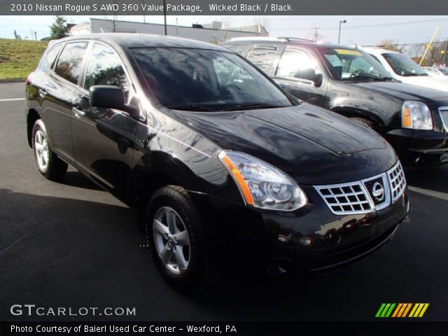 2010 Nissan Rogue S AWD 360 Value Package in Wicked Black