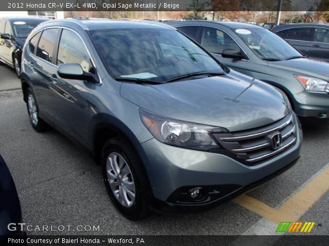 2012 Honda CR-V EX-L 4WD in Opal Sage Metallic