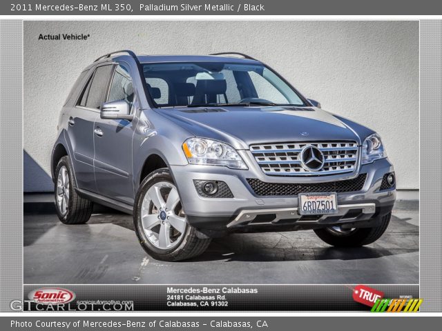 2011 Mercedes-Benz ML 350 in Palladium Silver Metallic