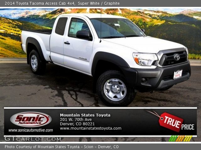 2014 Toyota Tacoma Access Cab 4x4 in Super White