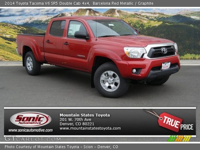 2014 Toyota Tacoma V6 SR5 Double Cab 4x4 in Barcelona Red Metallic