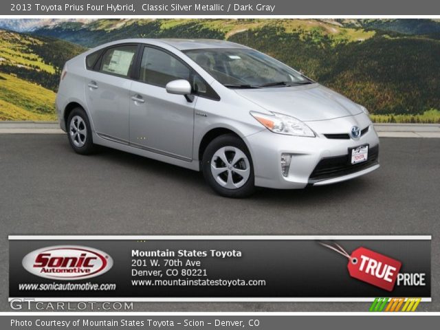 2013 Toyota Prius Four Hybrid in Classic Silver Metallic