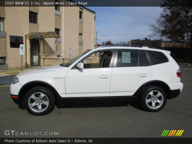 2007 BMW X3 3.0si in Alpine White