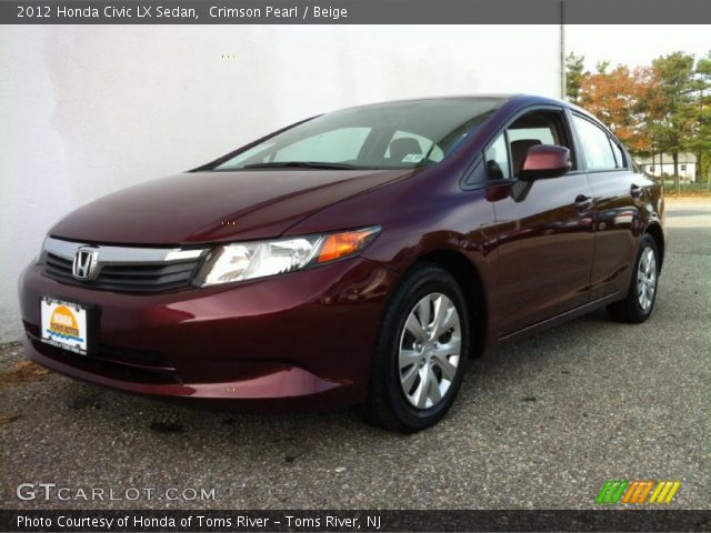 2012 Honda Civic LX Sedan in Crimson Pearl