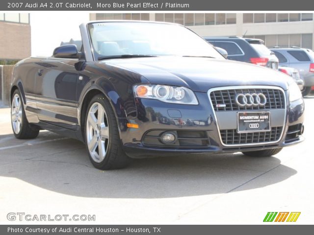 2007 Audi A4 2.0T Cabriolet in Moro Blue Pearl Effect