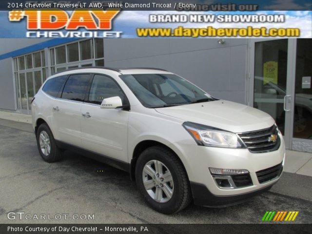 2014 Chevrolet Traverse LT AWD in White Diamond Tricoat