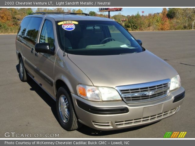 2003 Chevrolet Venture LT in Light Sandrift Metallic