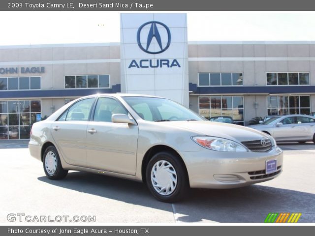 2003 Toyota Camry LE in Desert Sand Mica