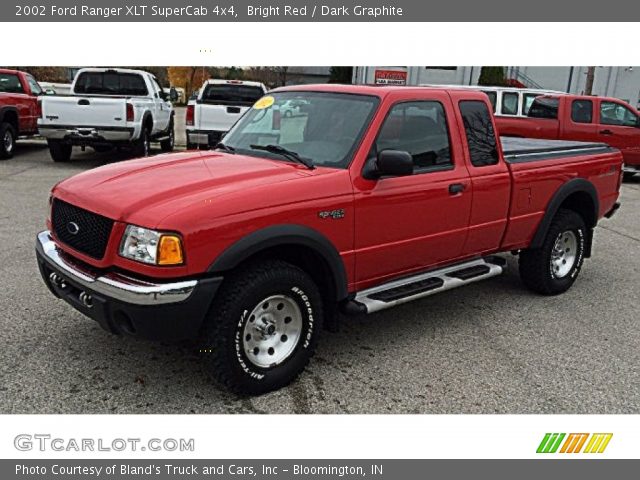 2002 Ford Ranger XLT SuperCab 4x4 in Bright Red