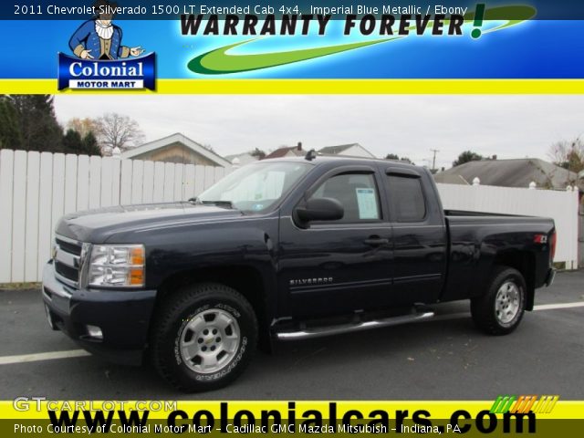 2011 Chevrolet Silverado 1500 LT Extended Cab 4x4 in Imperial Blue Metallic