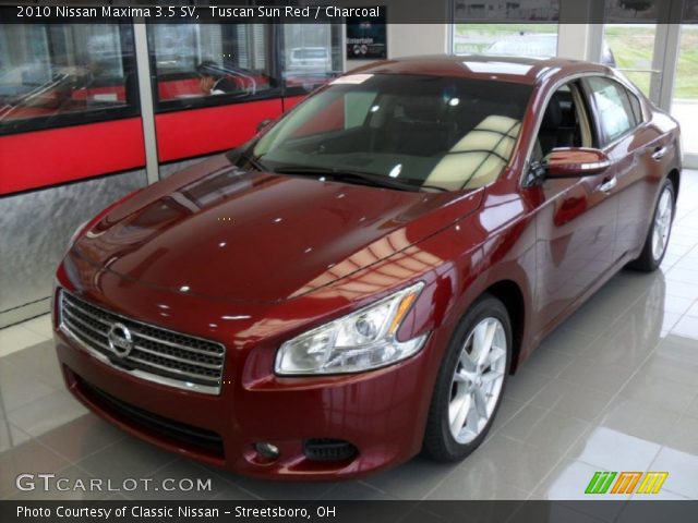 2010 Nissan Maxima 3.5 SV in Tuscan Sun Red