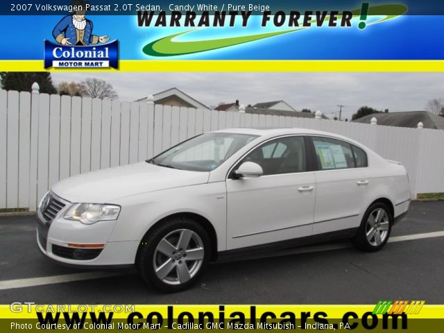 2007 Volkswagen Passat 2.0T Sedan in Candy White