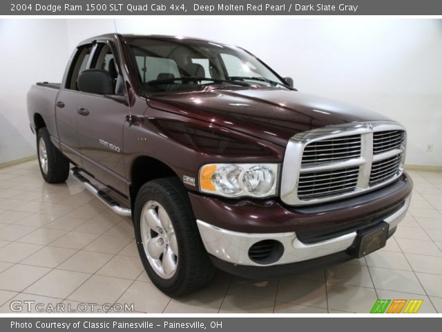 2004 Dodge Ram 1500 SLT Quad Cab 4x4 in Deep Molten Red Pearl