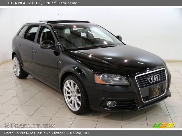 2010 Audi A3 2.0 TDI in Brilliant Black