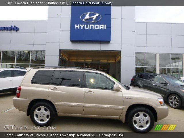 2005 Toyota Highlander Limited 4WD in Sonora Gold Pearl