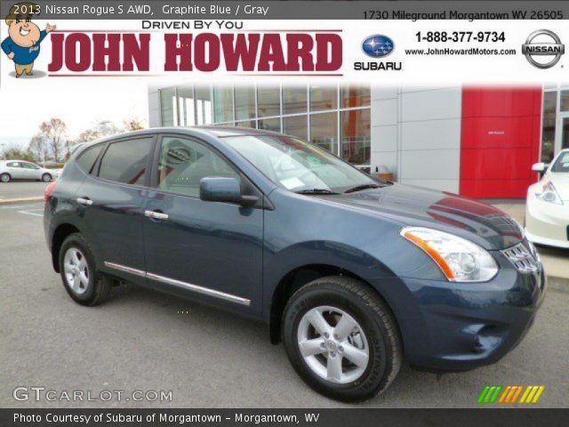 2013 Nissan Rogue S AWD in Graphite Blue