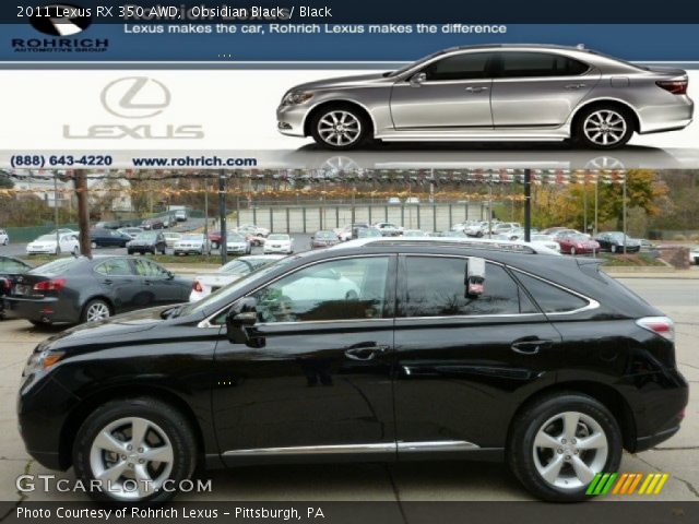 2011 Lexus RX 350 AWD in Obsidian Black