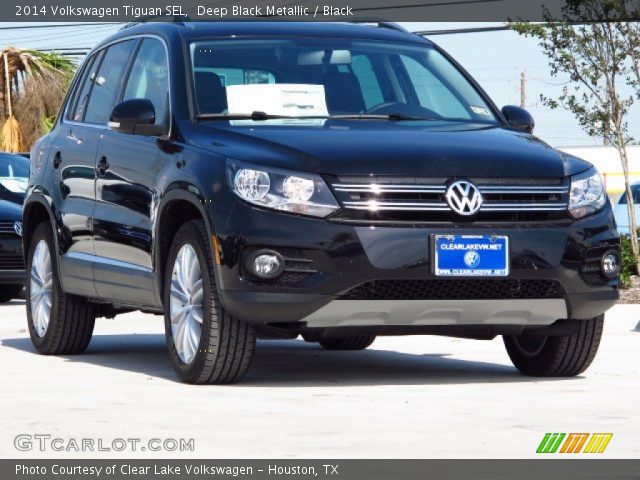 2014 Volkswagen Tiguan SEL in Deep Black Metallic