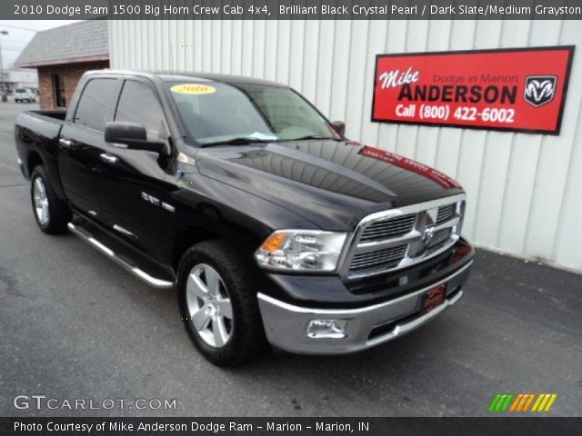 2010 Dodge Ram 1500 Big Horn Crew Cab 4x4 in Brilliant Black Crystal Pearl