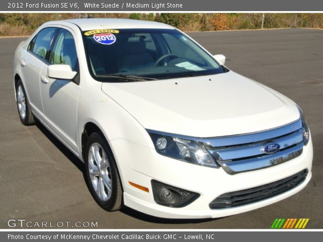 2012 Ford Fusion SE V6 in White Suede