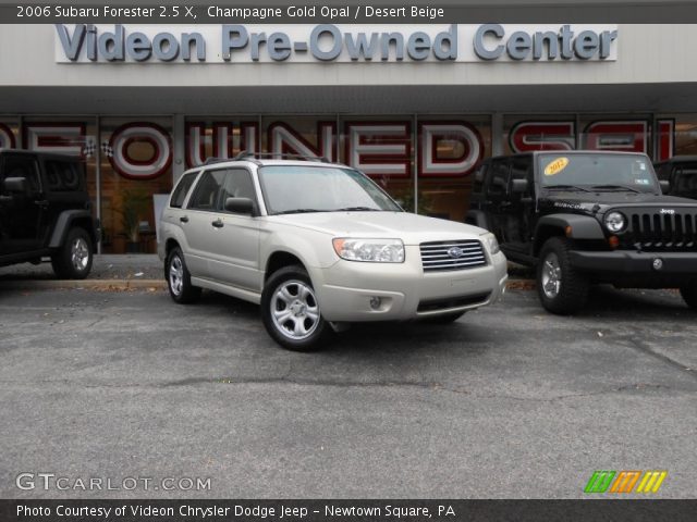2006 Subaru Forester 2.5 X in Champagne Gold Opal