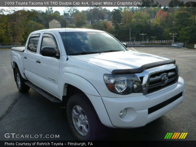 2009 Toyota Tacoma V6 TRD Double Cab 4x4 in Super White