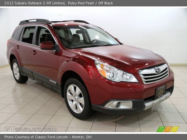 2012 Subaru Outback 3.6R Limited in Ruby Red Pearl