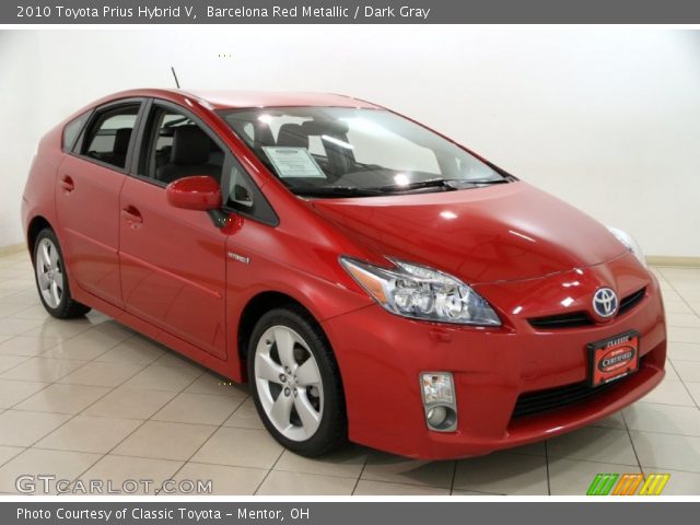 2010 Toyota Prius Hybrid V in Barcelona Red Metallic