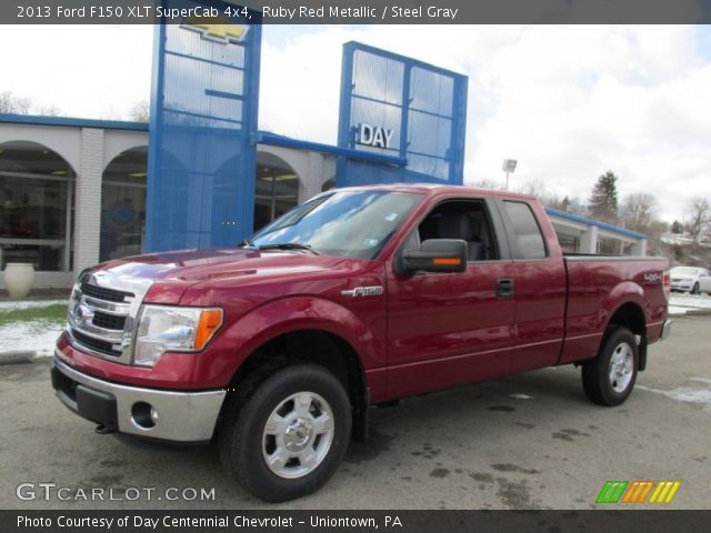 2013 Ford F150 XLT SuperCab 4x4 in Ruby Red Metallic