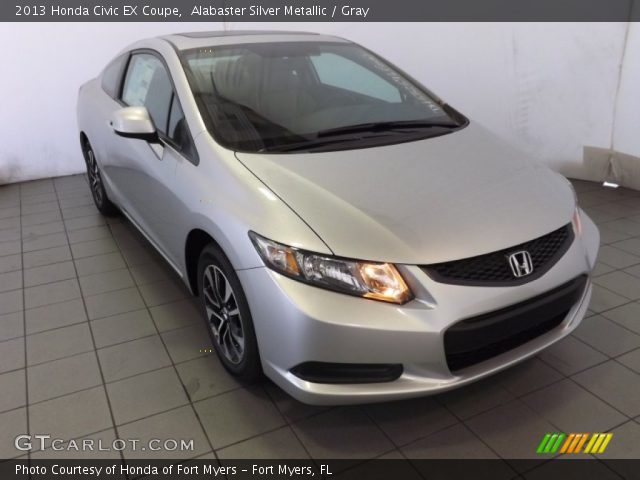2013 Honda Civic EX Coupe in Alabaster Silver Metallic