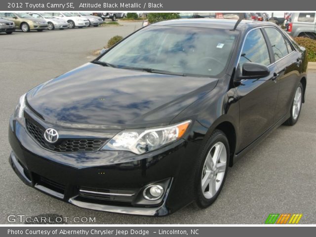 2012 Toyota Camry SE in Attitude Black Metallic