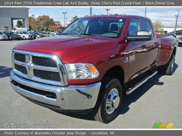 2014 Ram 3500 Tradesman Crew Cab 4x4 Dually in Deep Cherry Red Crystal Pearl