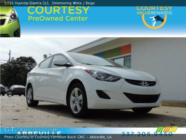 2013 Hyundai Elantra GLS in Shimmering White