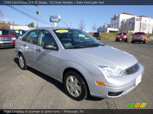 2006 Ford Focus ZX4 SE Sedan in CD Silver Metallic