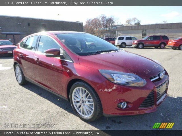 2014 Ford Focus Titanium Hatchback in Ruby Red