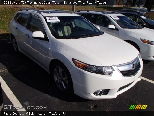 2012 Acura TSX Technology Sport Wagon in Bellanova White Pearl