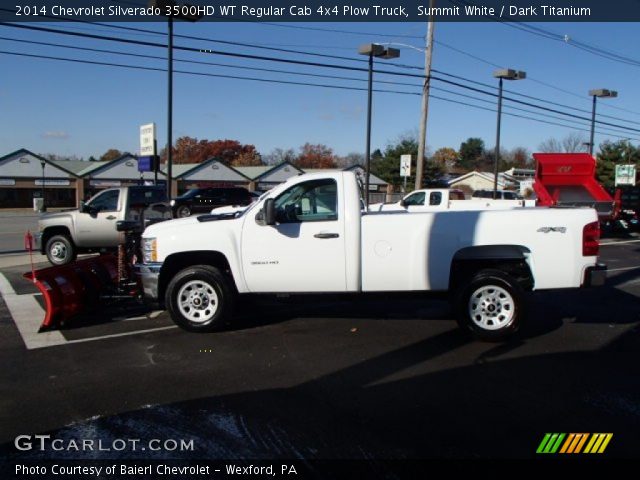 2014 Chevrolet Silverado 3500HD WT Regular Cab 4x4 Plow Truck in Summit White