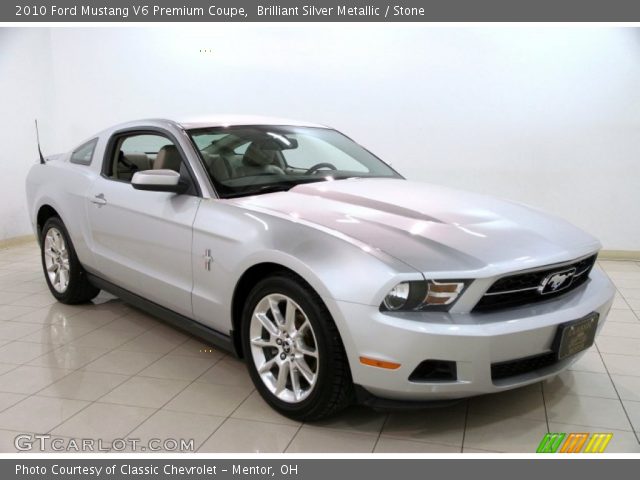 2010 Ford Mustang V6 Premium Coupe in Brilliant Silver Metallic