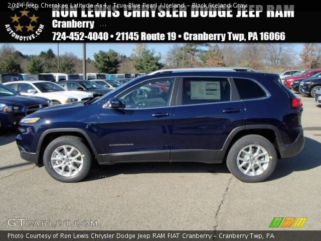 2014 Jeep Cherokee Latitude 4x4 in True Blue Pearl