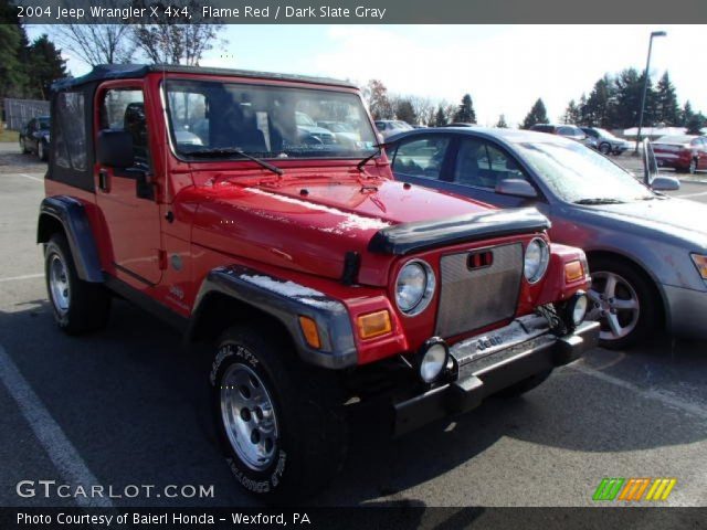 2004 Jeep Wrangler X 4x4 in Flame Red