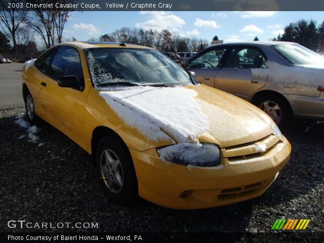 2003 Chevrolet Cavalier Coupe in Yellow
