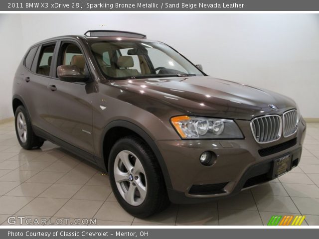 2011 BMW X3 xDrive 28i in Sparkling Bronze Metallic