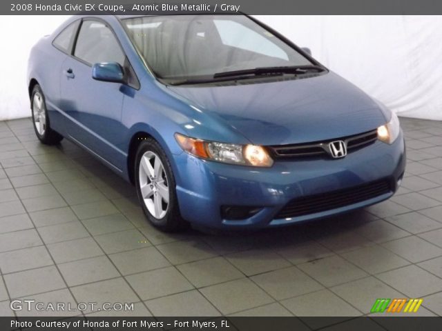 2008 Honda Civic EX Coupe in Atomic Blue Metallic