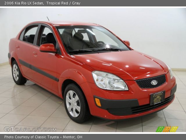 2006 Kia Rio LX Sedan in Tropical Red