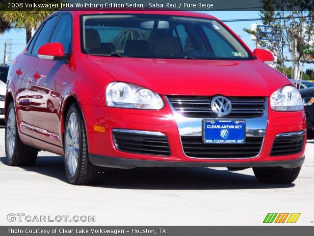 2008 Volkswagen Jetta Wolfsburg Edition Sedan in Salsa Red