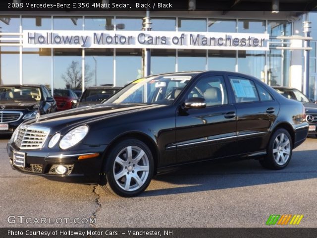 2008 Mercedes-Benz E 350 4Matic Sedan in Black