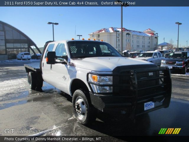 2011 Ford F350 Super Duty XL Crew Cab 4x4 Chassis in Oxford White