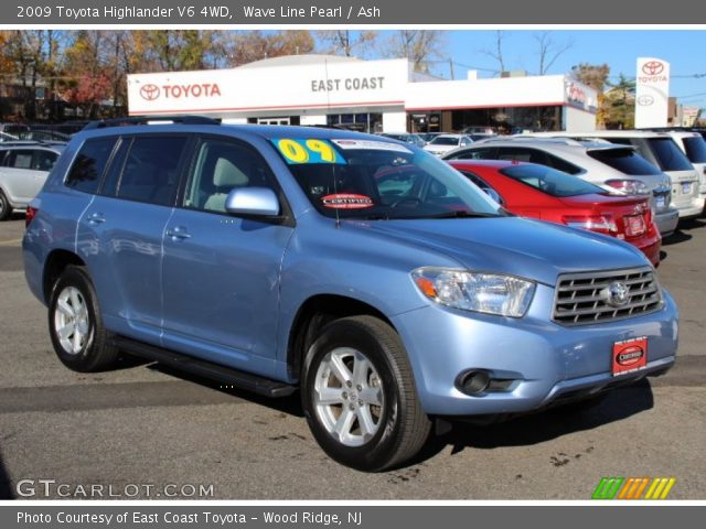 2009 Toyota Highlander V6 4WD in Wave Line Pearl