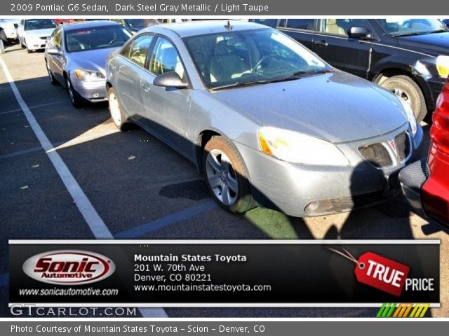 2009 Pontiac G6 Sedan in Dark Steel Gray Metallic