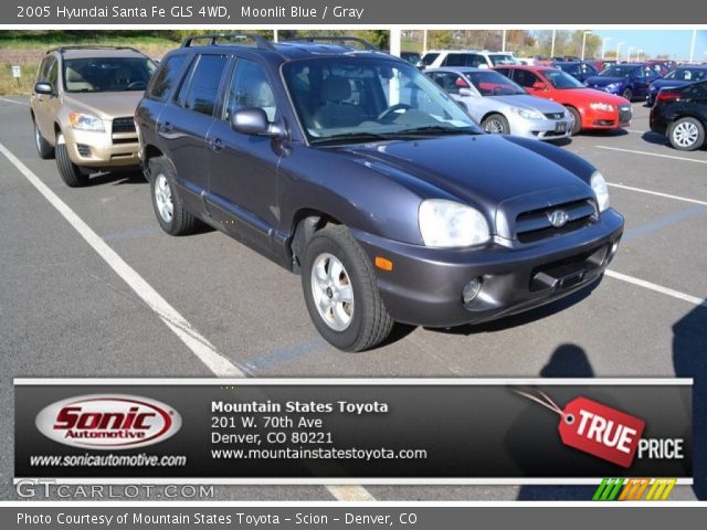 2005 Hyundai Santa Fe GLS 4WD in Moonlit Blue